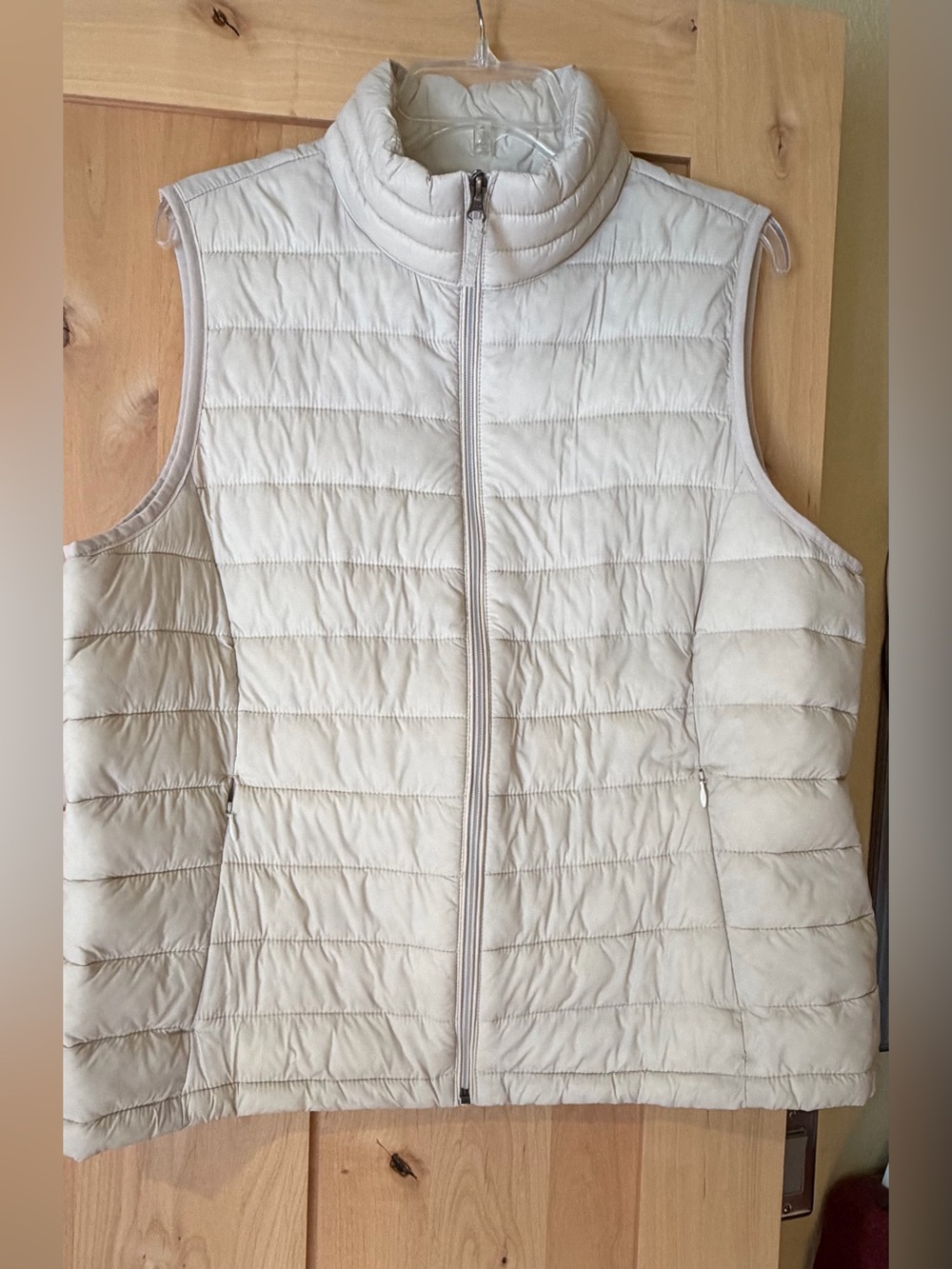 Puffer vest beige Amazon xl